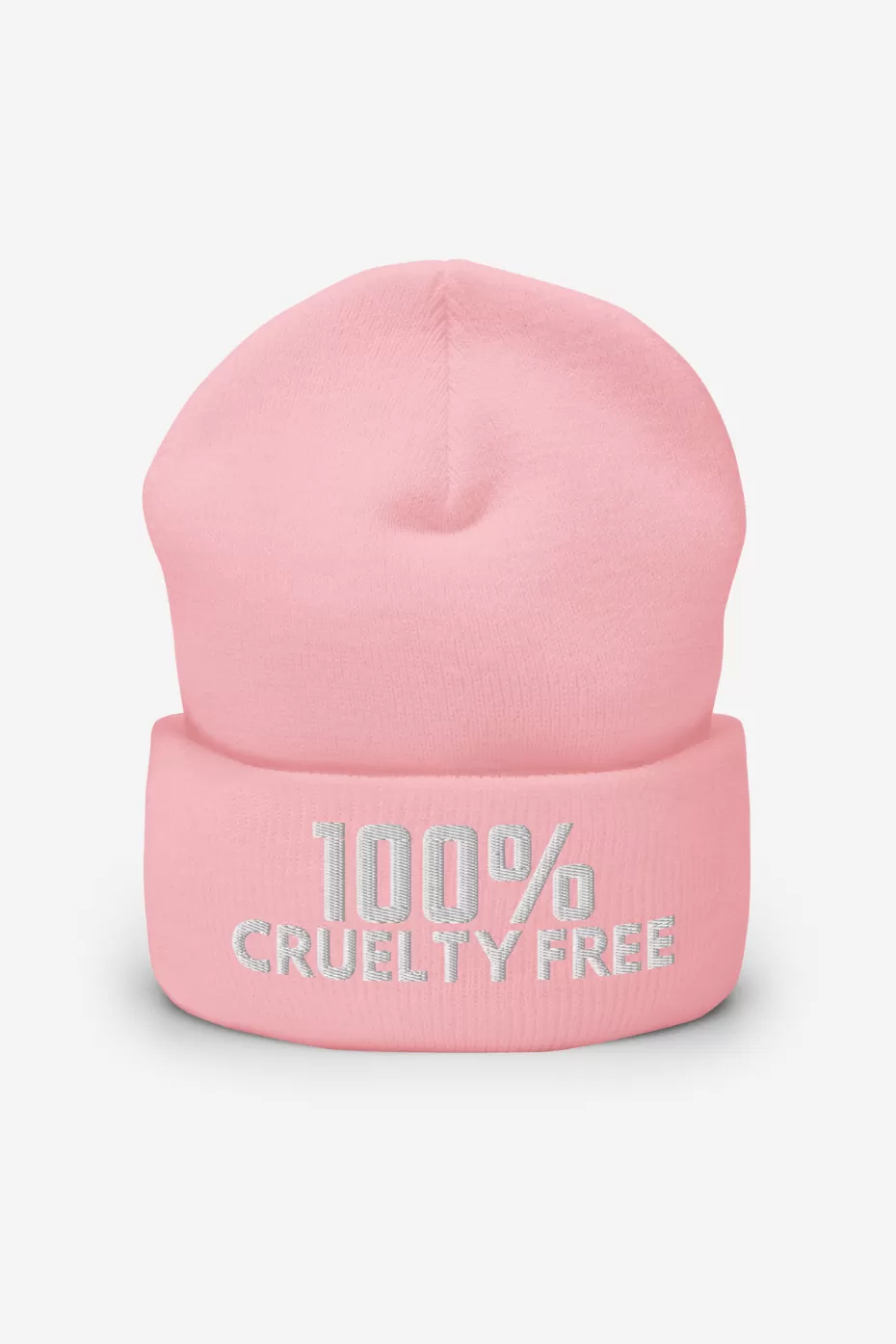 100% Cruelty Free Cuffed Beanie