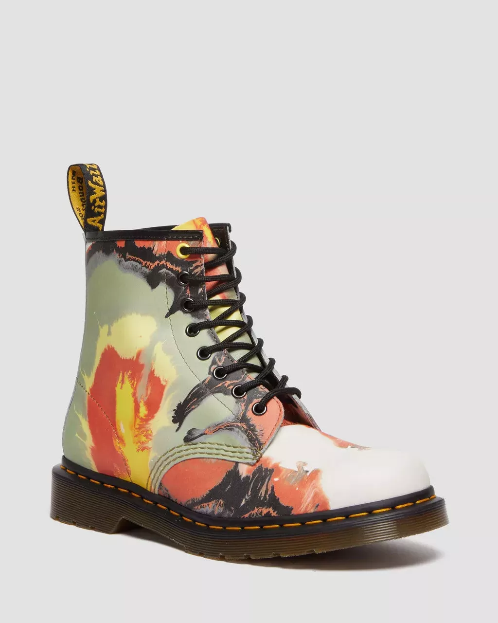 1460 Tate Volcanic Flare Leather Lace Up Boots