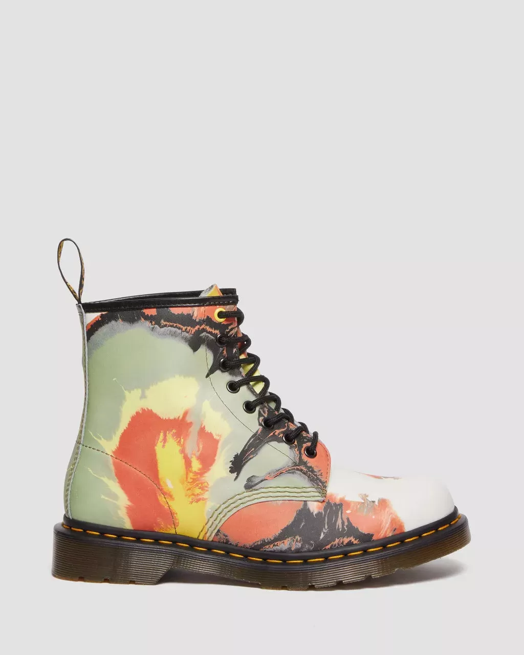 1460 Tate Volcanic Flare Leather Lace Up Boots