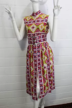 1960s Pauline Trigère Two Piece Bodysuit and Skirt Set