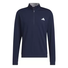 adidas Golf Elevated Quarter Zip Pullover - Collegiate Navy