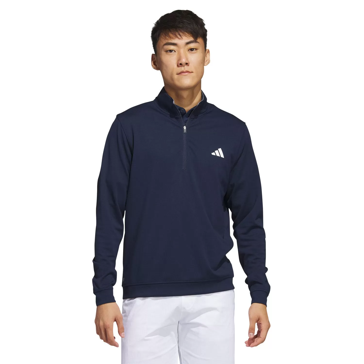 adidas Golf Elevated Quarter Zip Pullover - Collegiate Navy