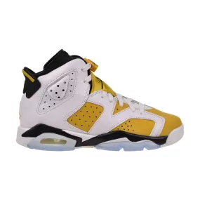 Air Jordan 6 Retro Yellow Ochre (GS) Big Kids' Shoes White-Black-Yellow Ochre