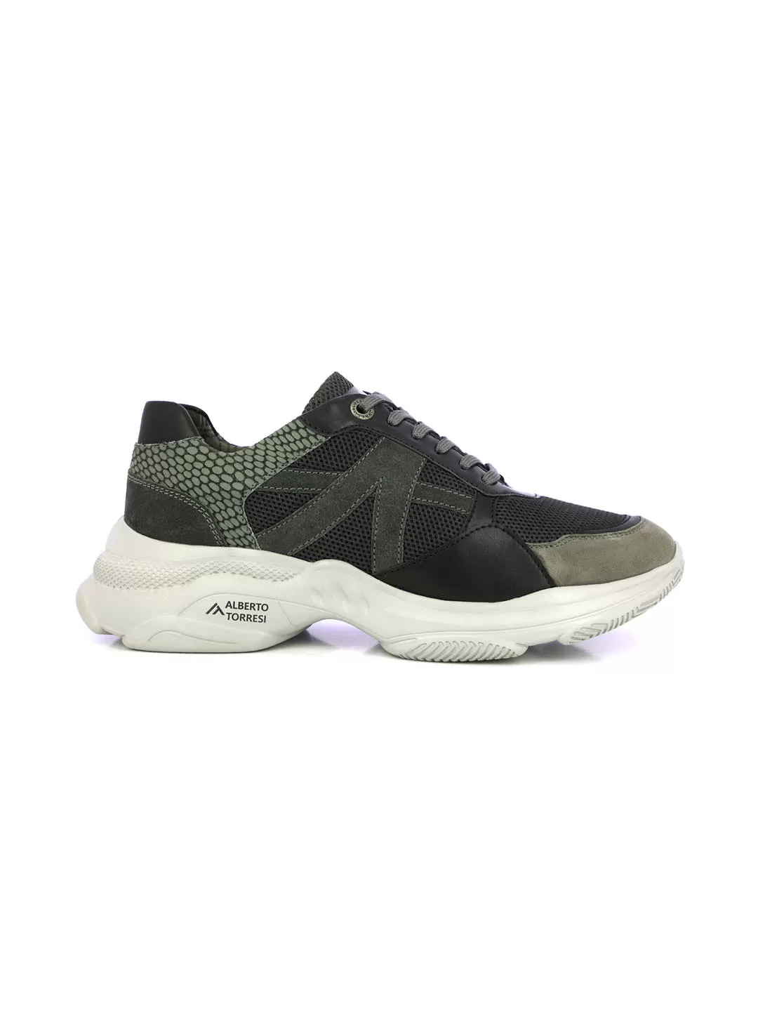 Alberto Torresi Grey Laceup Sports Shoes