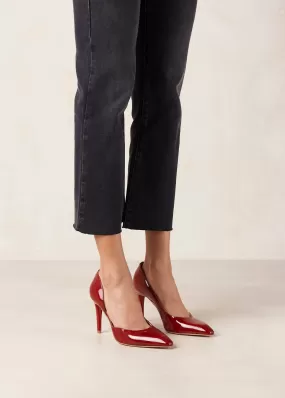 Amelia Onix Red Leather Pumps