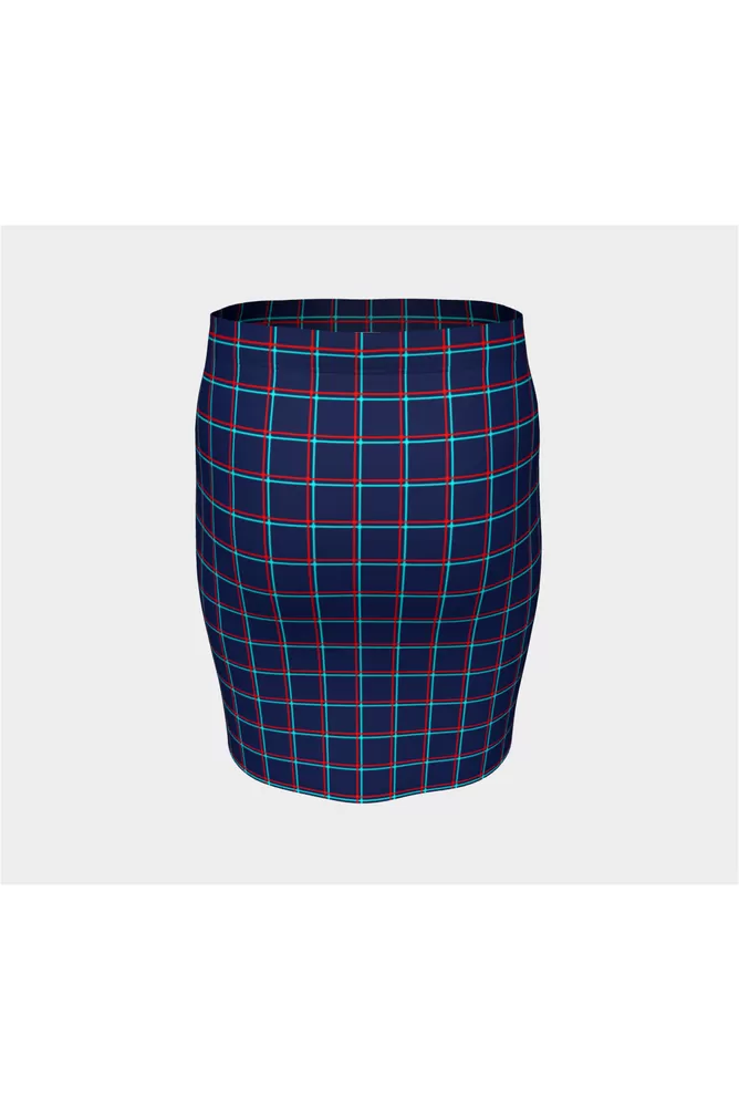 Anaglyphic  Fitted Skirt