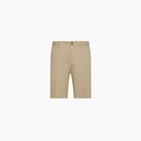 Annil no Belt Stretch Twill Mercerized Cotton Bermuda