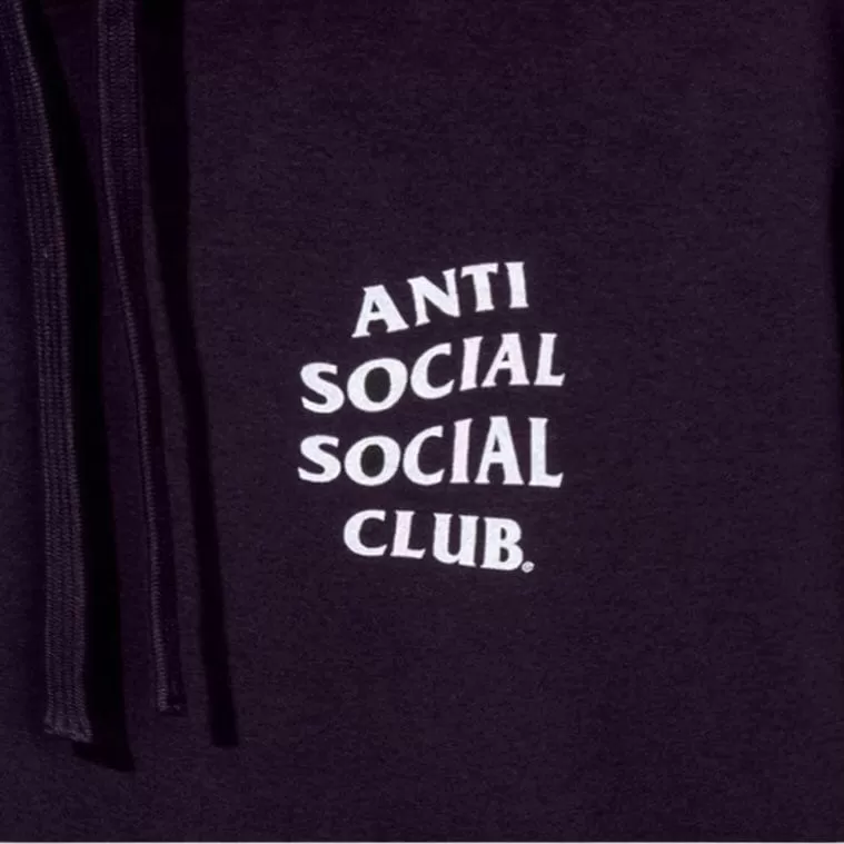 Anti Social Social Club Mind Games Nailhead Prem Heavyweight Hoodie (Plum)