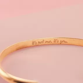 Anti-Valentines Custom Cuff in 14K Gold Fill