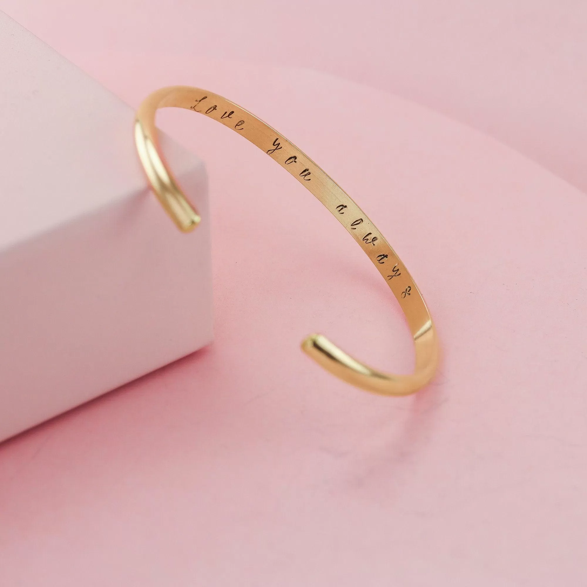 Anti-Valentines Custom Cuff in 14K Gold Fill