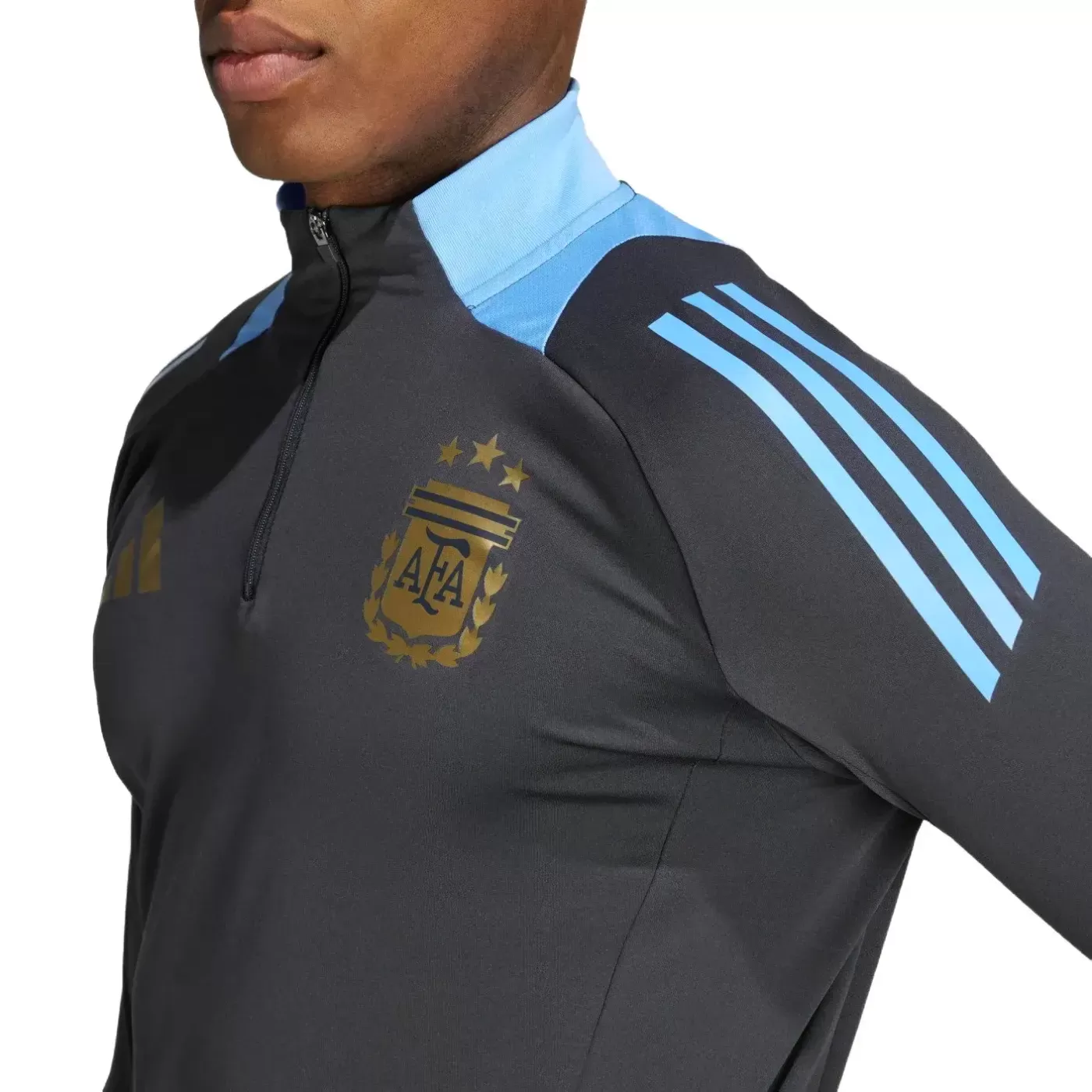 Argentina dark grey training technical soccer tracksuit 2024/25 - Adidas