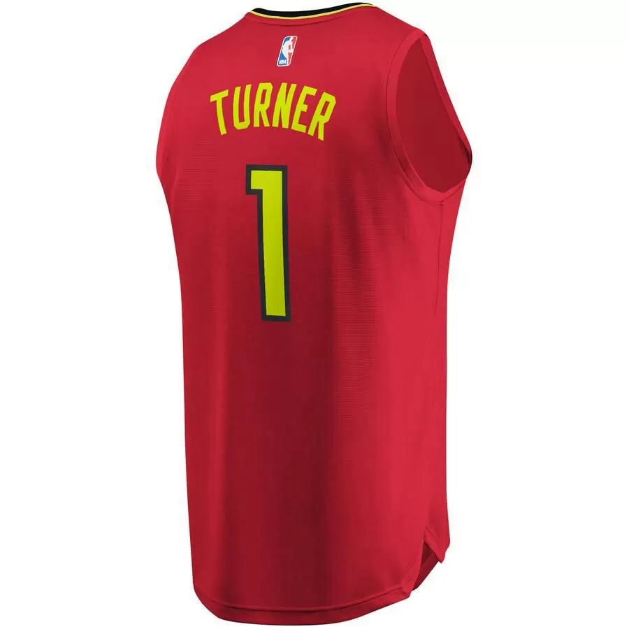 Atlanta Hawks Evan Turner Fanatics Branded Replica Fast Break Statement Jersey Kids - Red | Ireland D4164A4