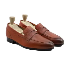 Bay - Men's Orange Pebble Grain Loafer