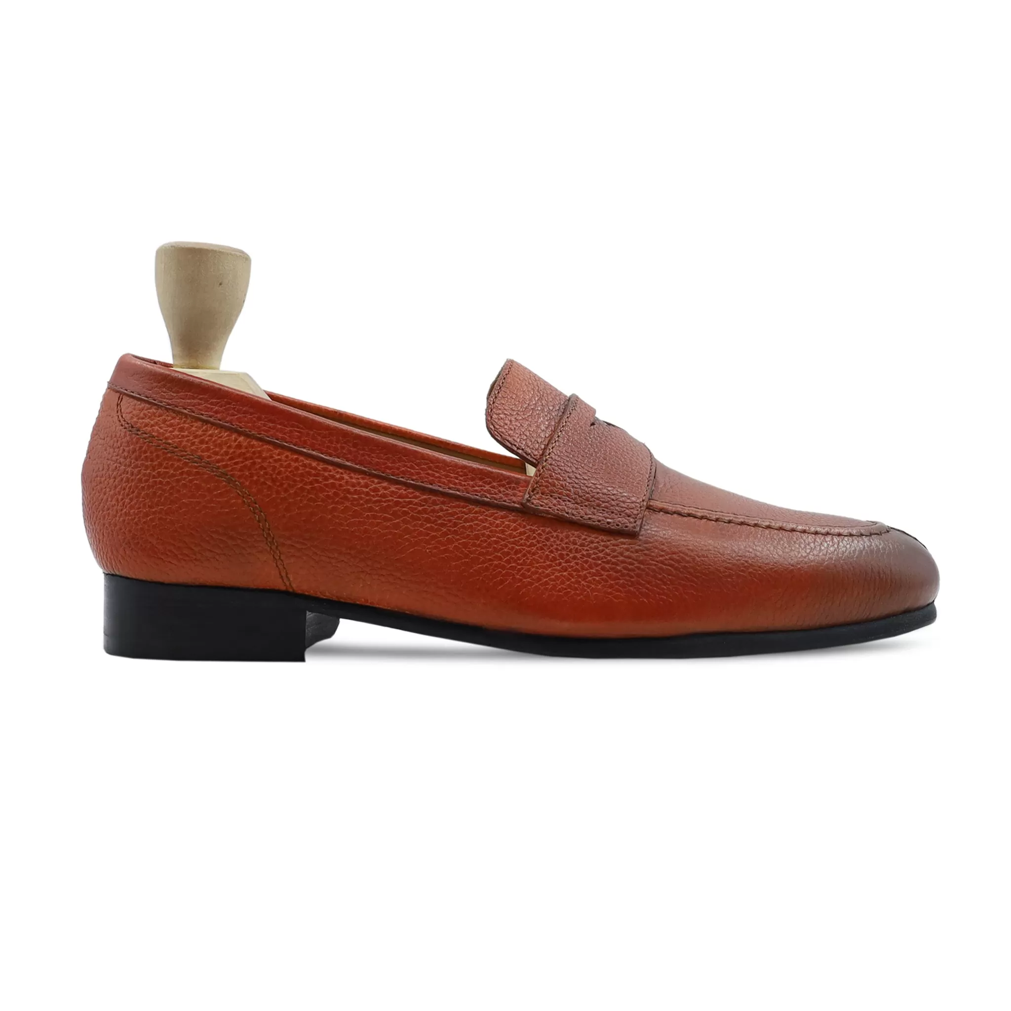 Bay - Men's Orange Pebble Grain Loafer