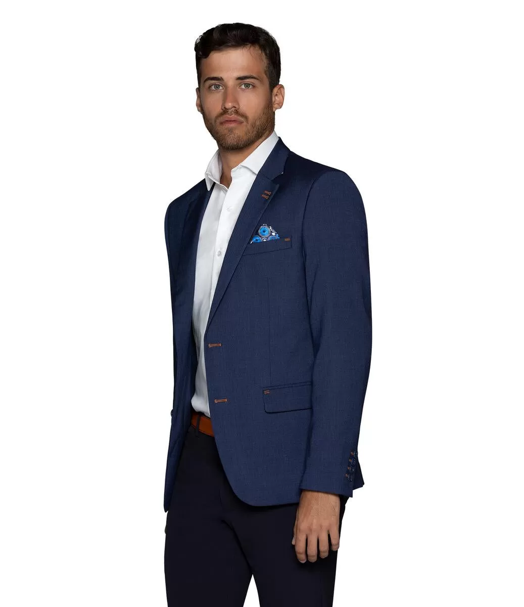 Bertigo Blazer | TURIN-92 NAVY TWILL BLAZER