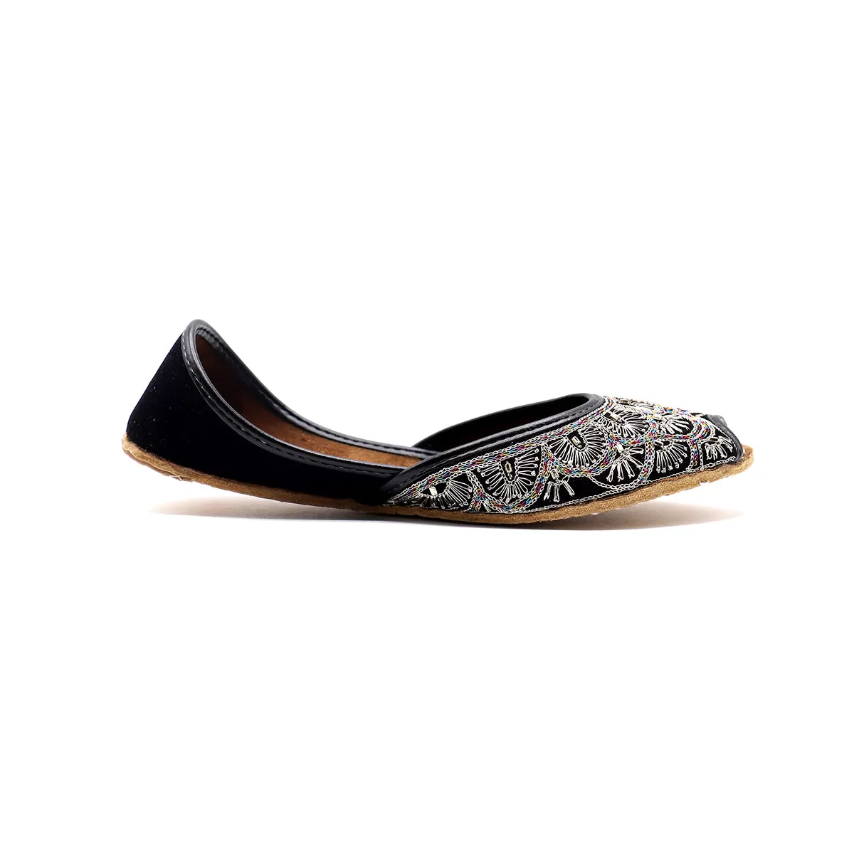 Black Ethnic Peep Toe 094134