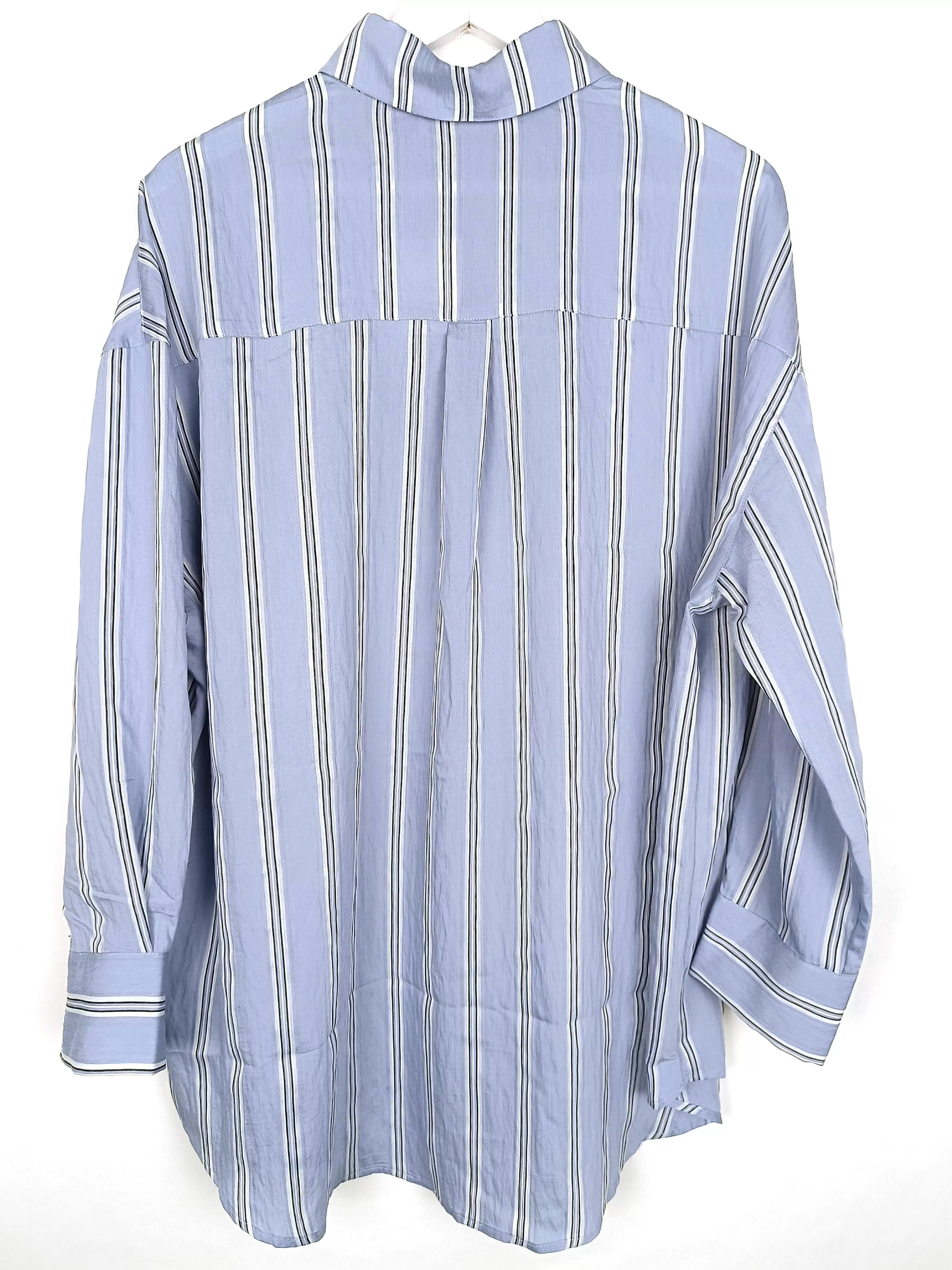 BLUSE OVERSIZE LIGHT BLUE STRIPES SOFIE SCHNOOR