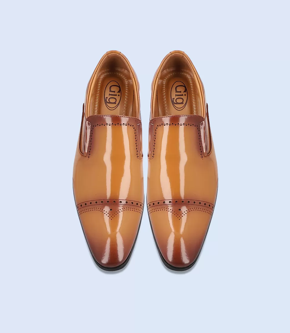 BM5052-TAN-Men Formal Slip-on's