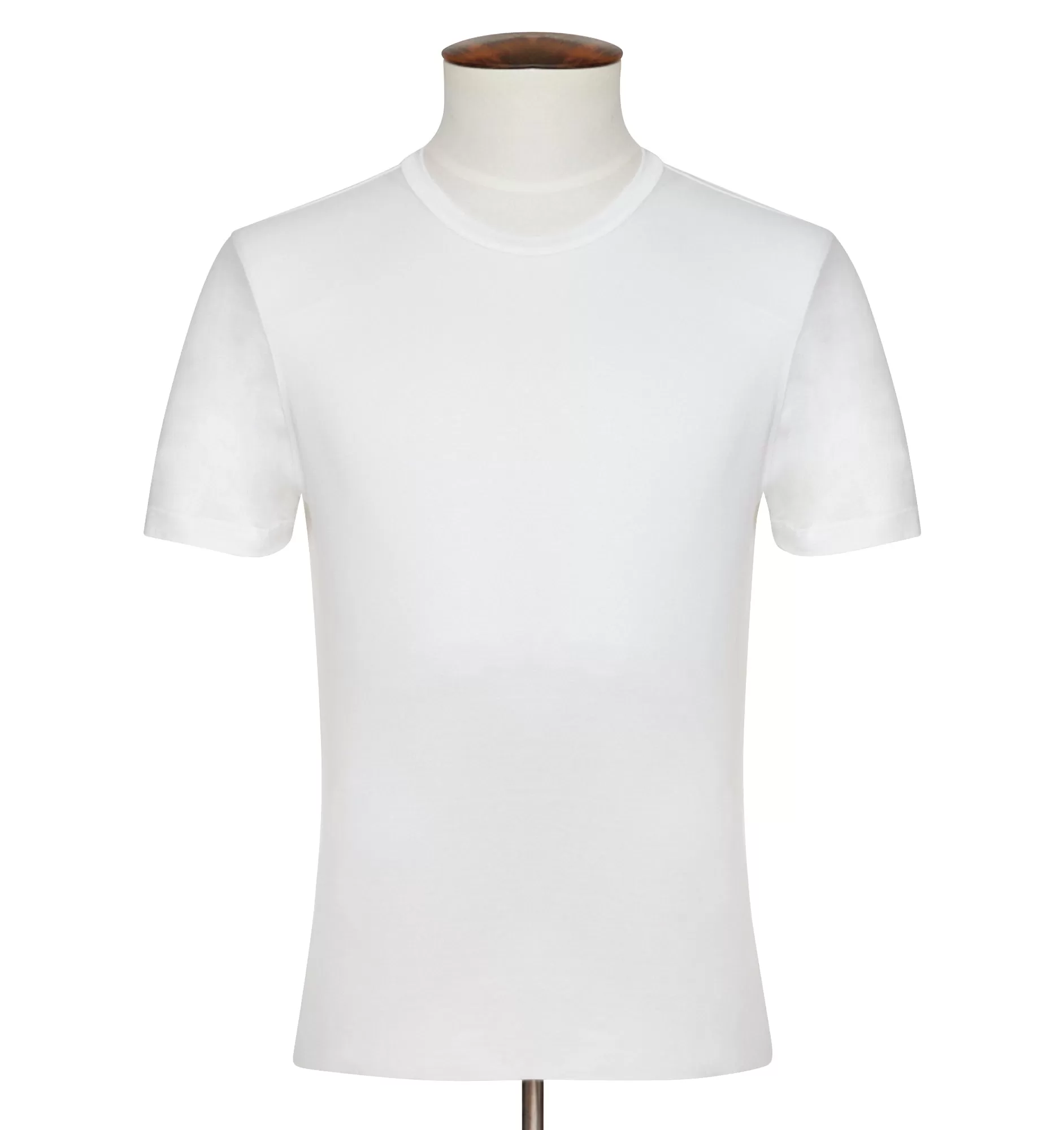 Bresciani White Fitted Cotton Tee