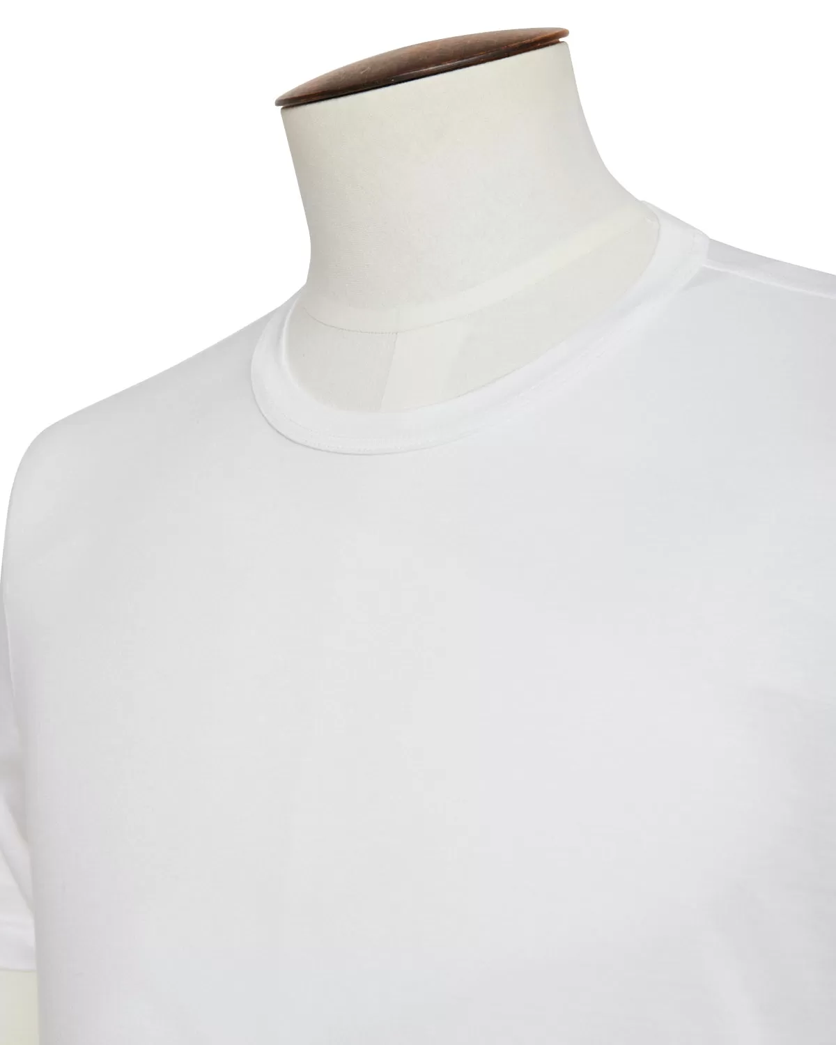 Bresciani White Fitted Cotton Tee