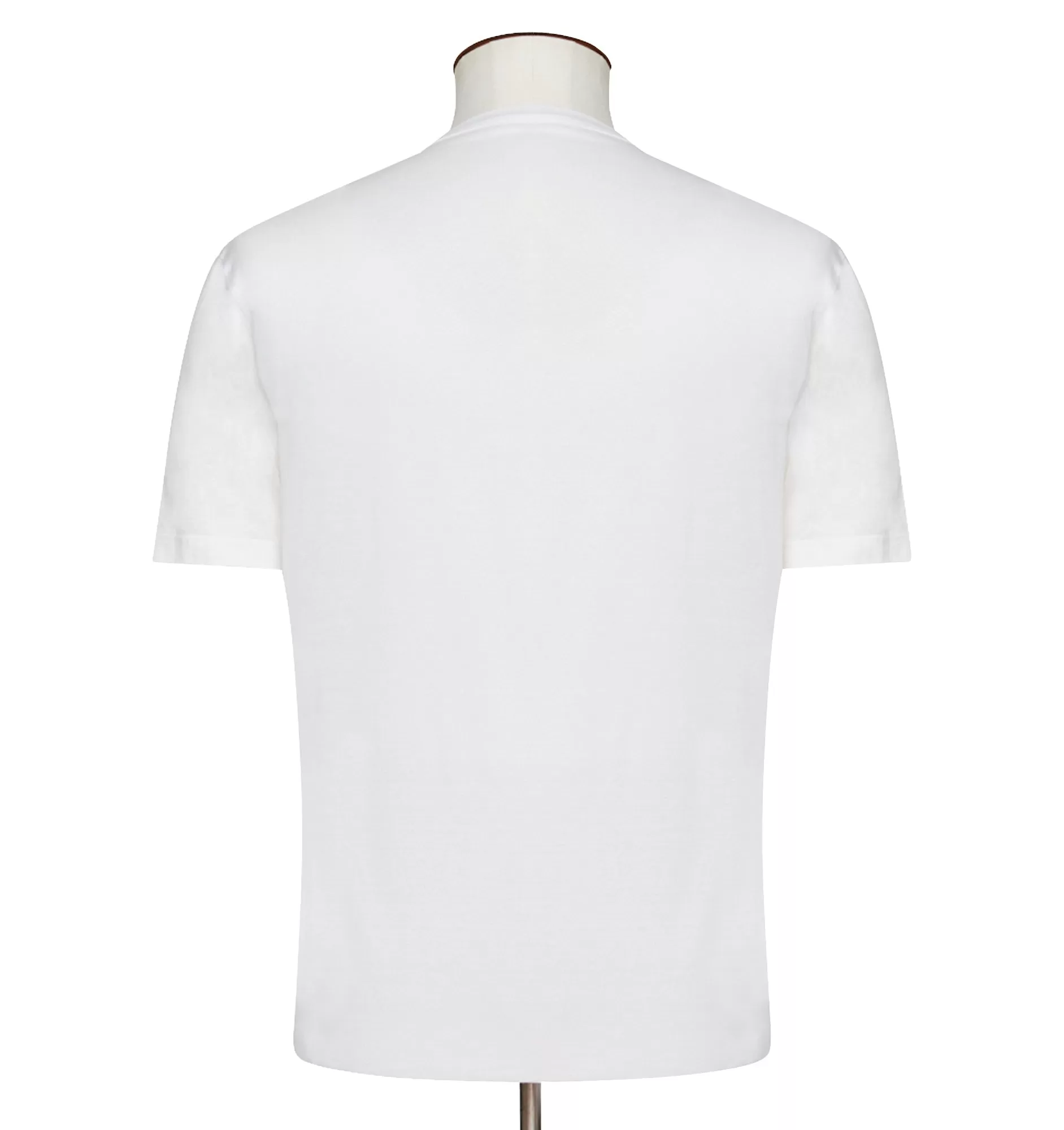 Bresciani White Fitted Cotton Tee