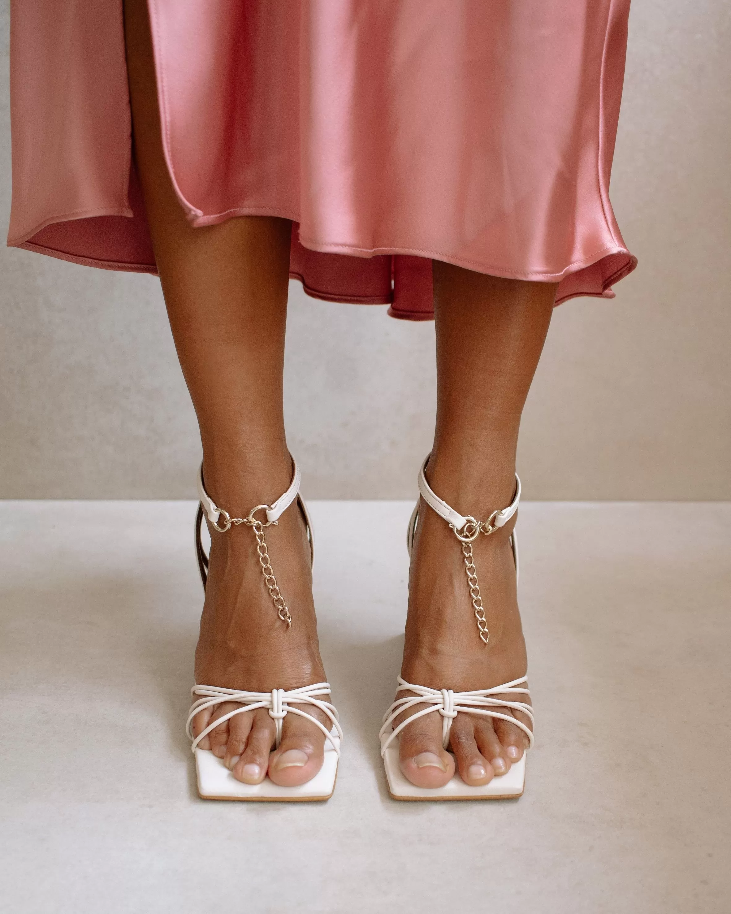 Cactus Cream Leather Sandals