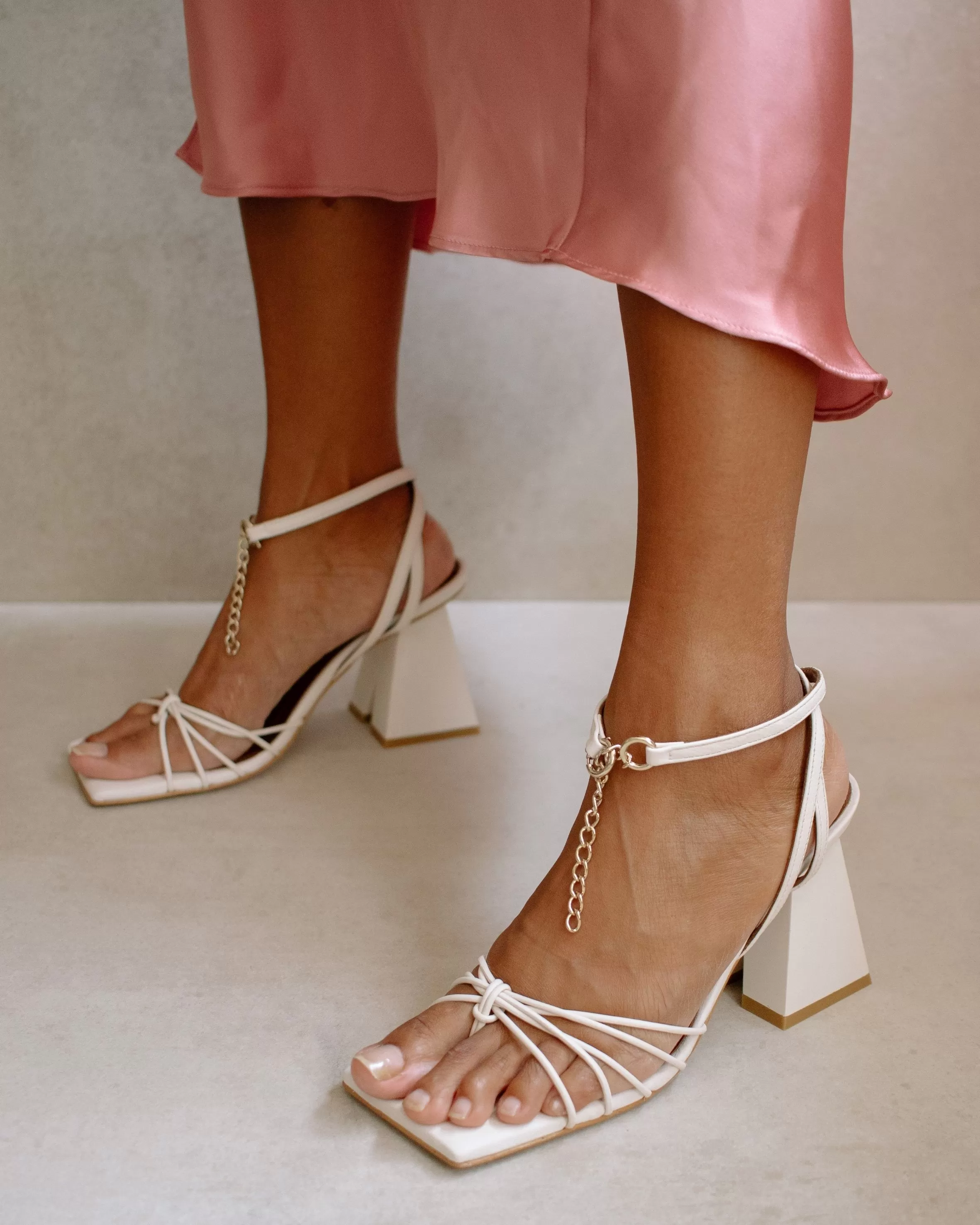 Cactus Cream Leather Sandals