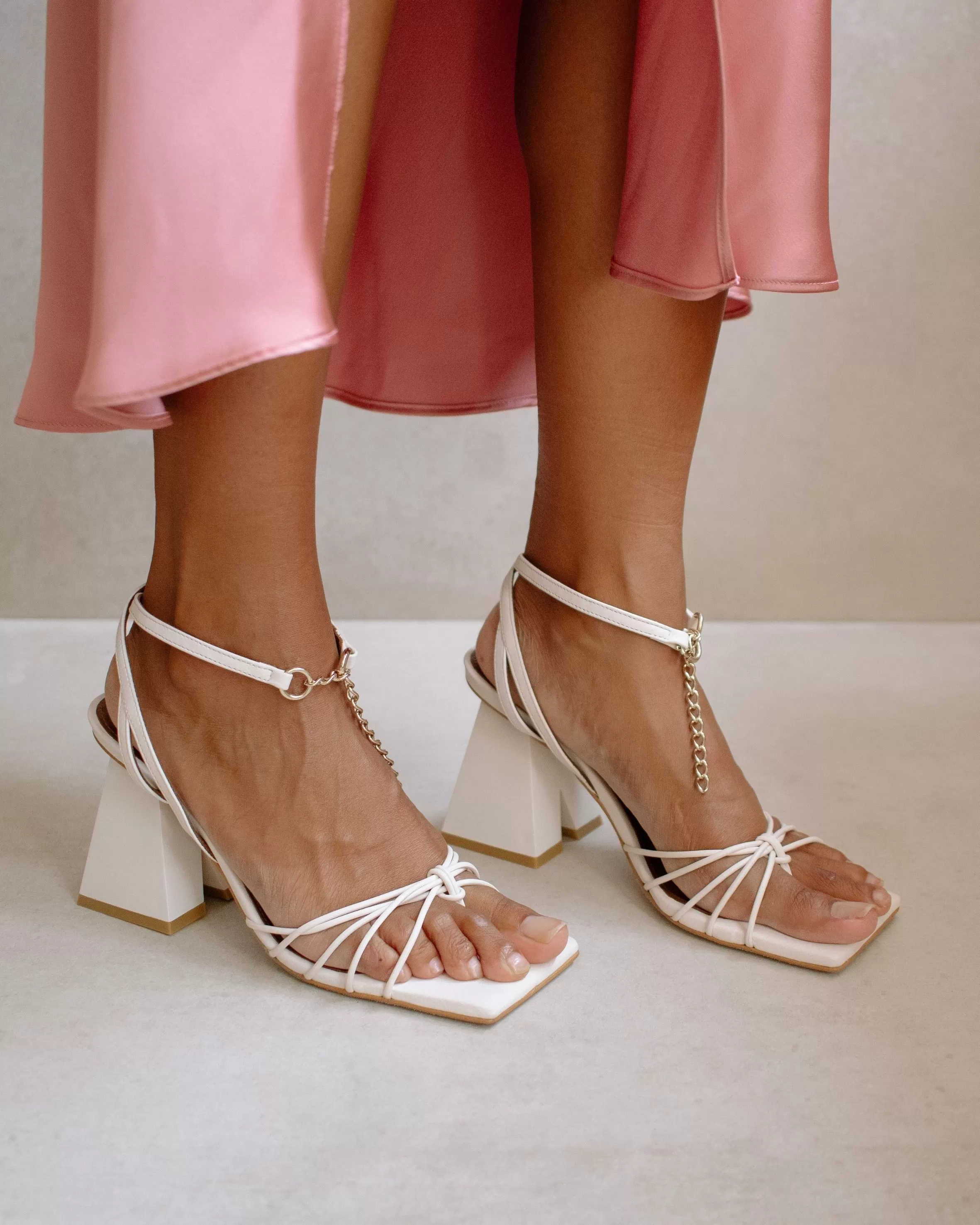 Cactus Cream Leather Sandals