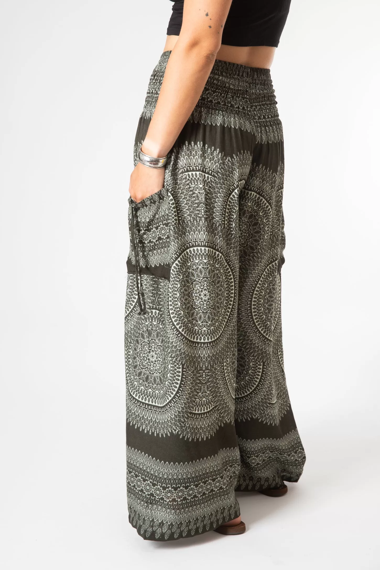 Calypso Print Wide Leg Pants