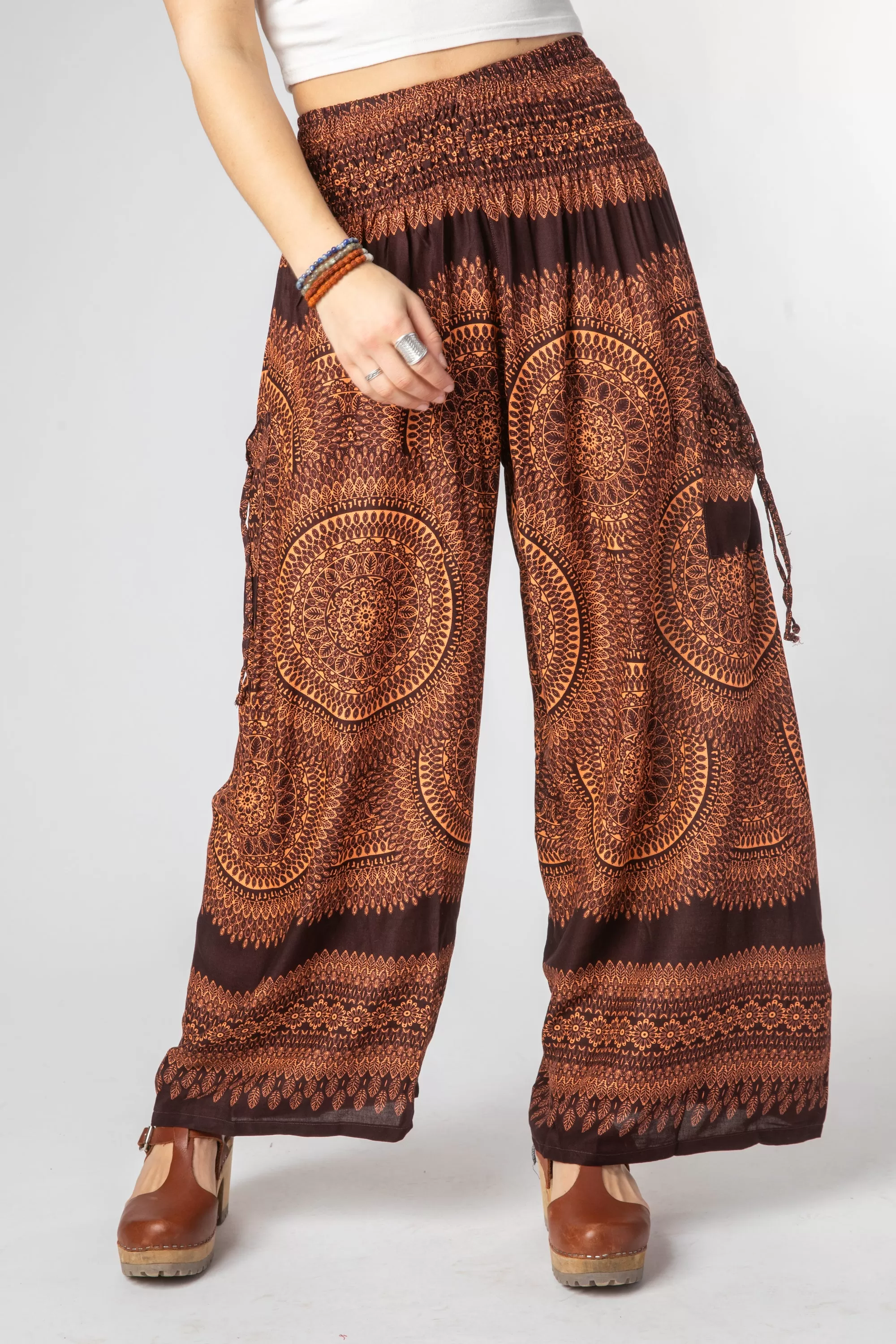 Calypso Print Wide Leg Pants