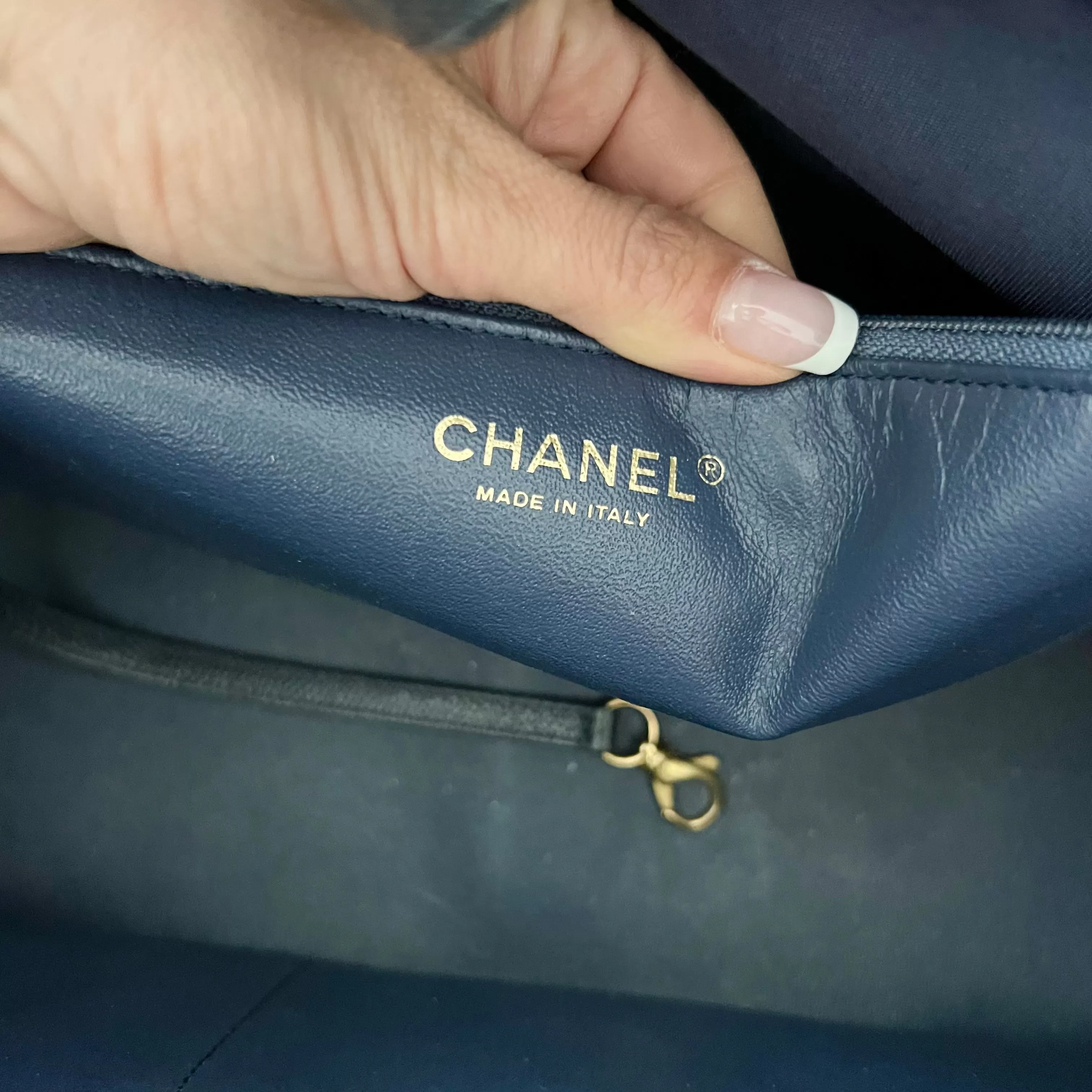 Chanel Quilted Caviar Tote Bag