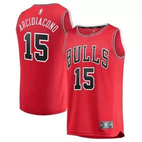 Chicago Bulls Ryan Arcidiacono Fanatics Branded Fast Break Team Player Icon Jersey Kids - Red | Ireland X7176Z6