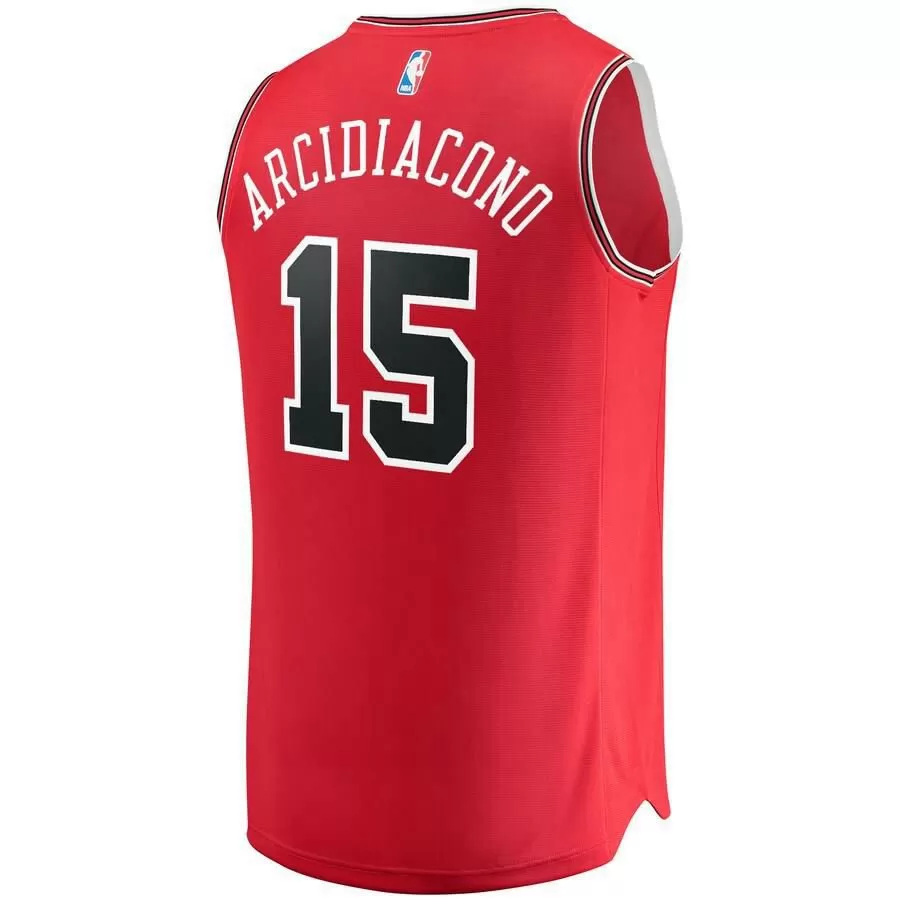 Chicago Bulls Ryan Arcidiacono Fanatics Branded Fast Break Team Player Icon Jersey Kids - Red | Ireland X7176Z6