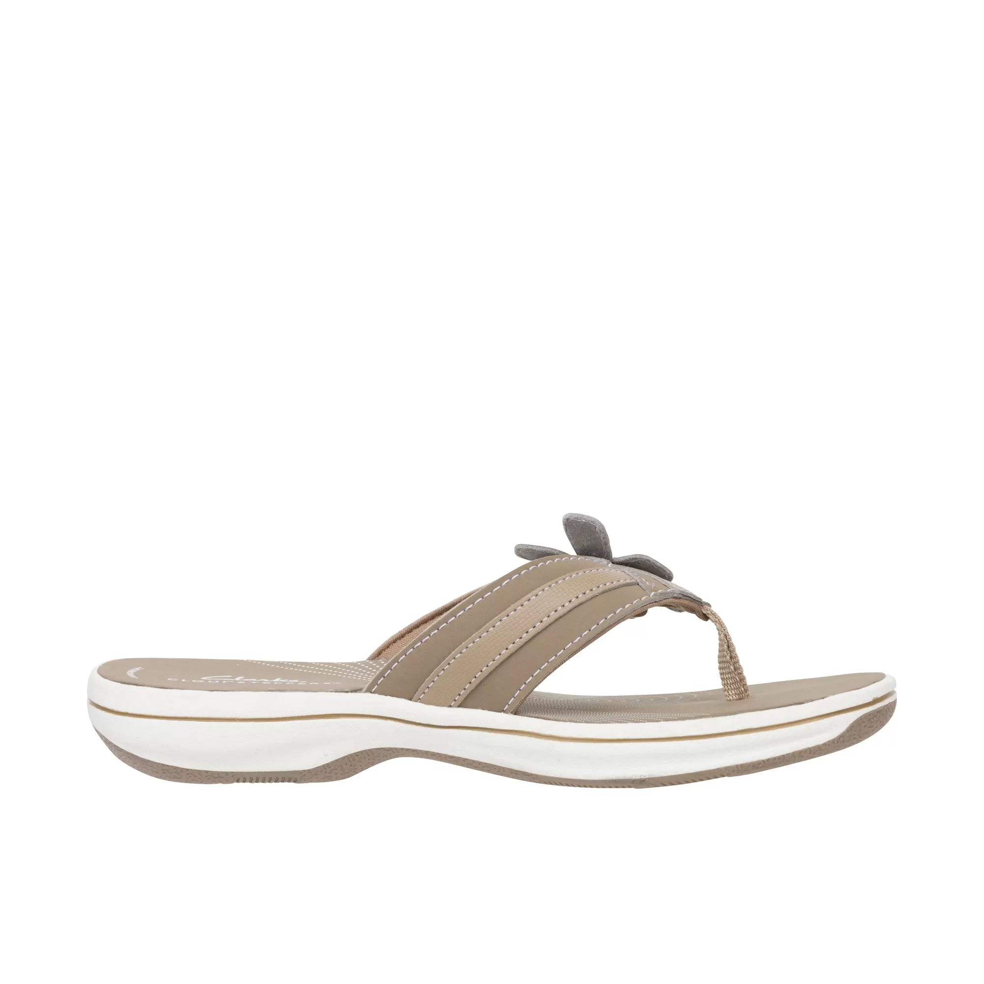 Clarks Womens Brinkley Flora Taupe Synthetic