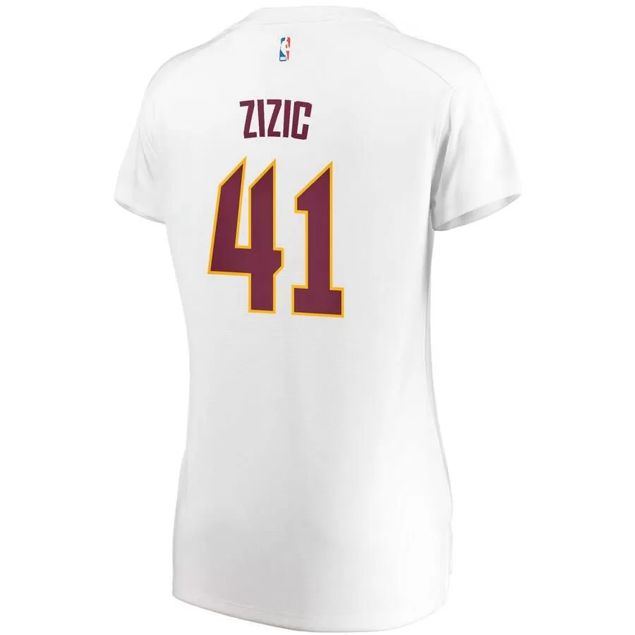 Cleveland Cavaliers Ante Zizic Fanatics Branded Fast Break Player Association Jersey Womens - White | Ireland L9997G6