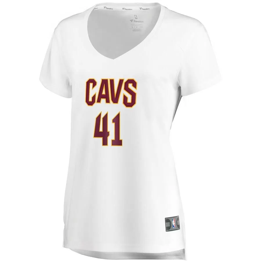 Cleveland Cavaliers Ante Zizic Fanatics Branded Fast Break Player Association Jersey Womens - White | Ireland L9997G6