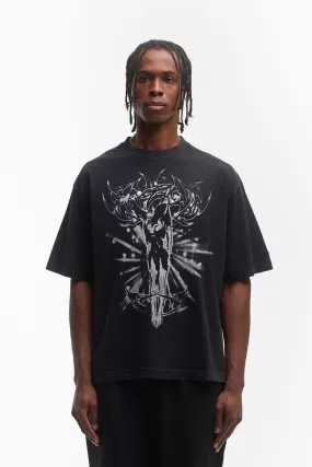 DAWN BLACK WASHED T-SHIRT