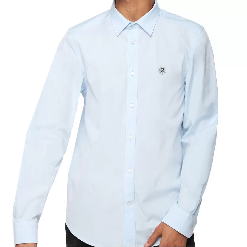 DIESEL S-Bill Cotton Shirt -  Blue