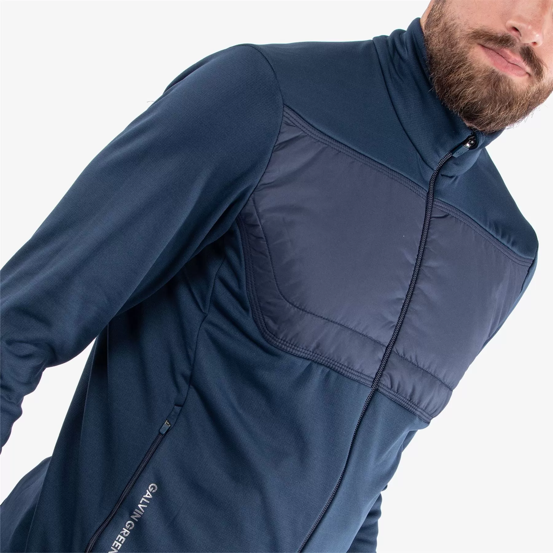 Dylan Insula Full Zip Hybrid Jacket Navy - SS24