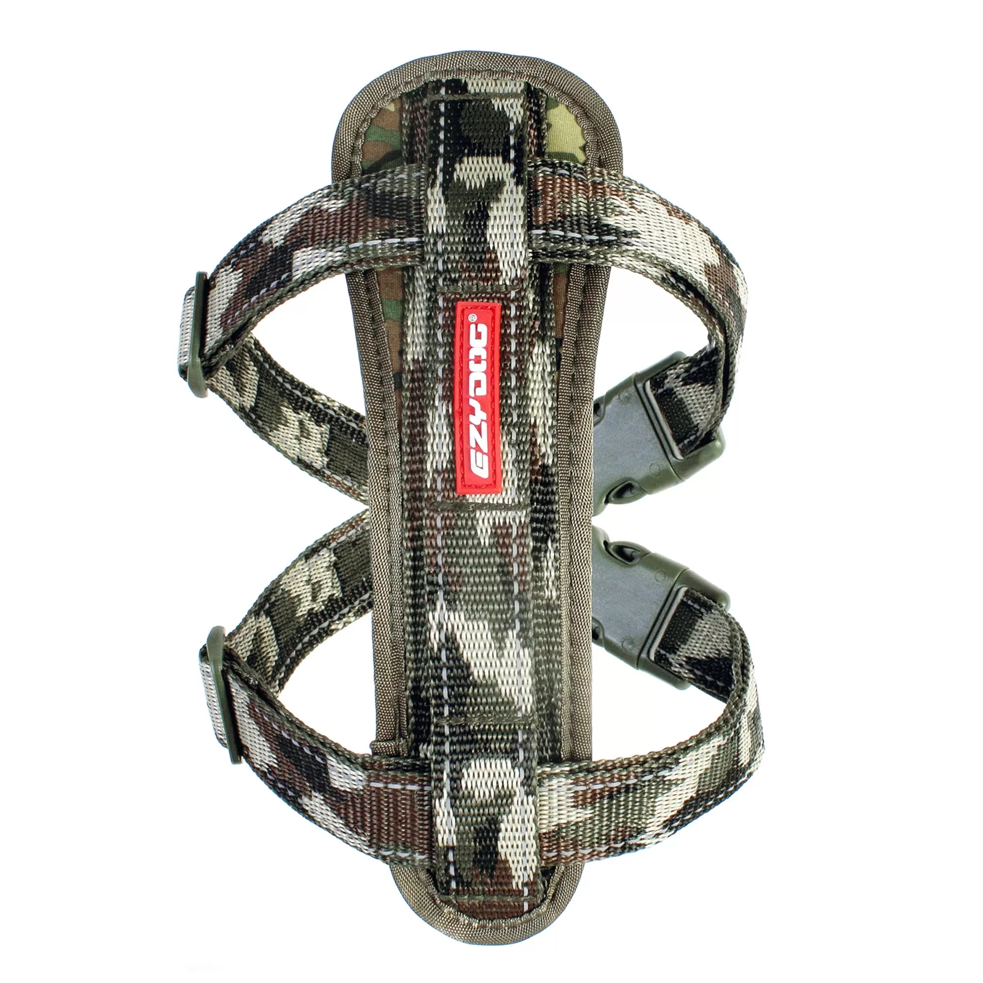 EzyDog Chest Plate Dog Harness - Green Camo