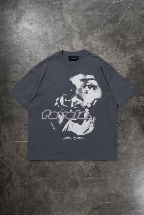 FACE TO FACE DARK GREY MELANGE T-SHIRT