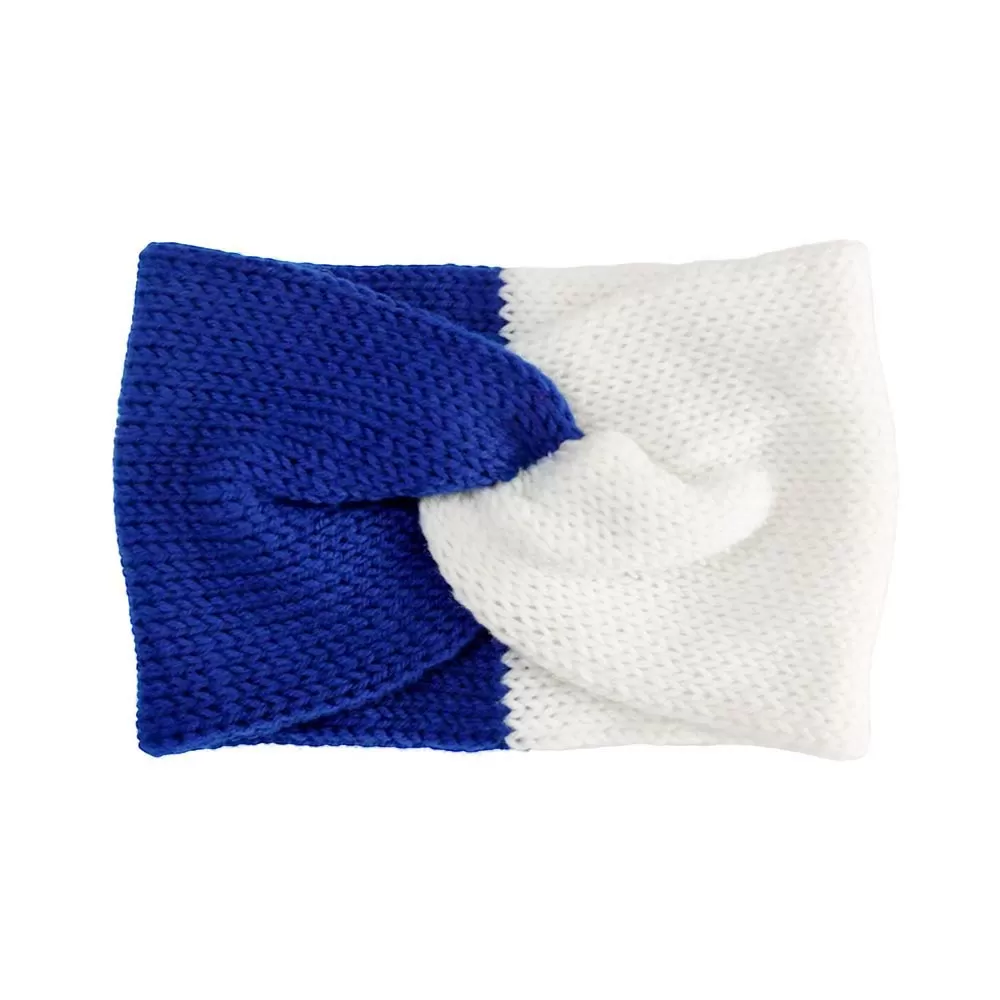 Game Day Two Tone Knit Earmuff Headband