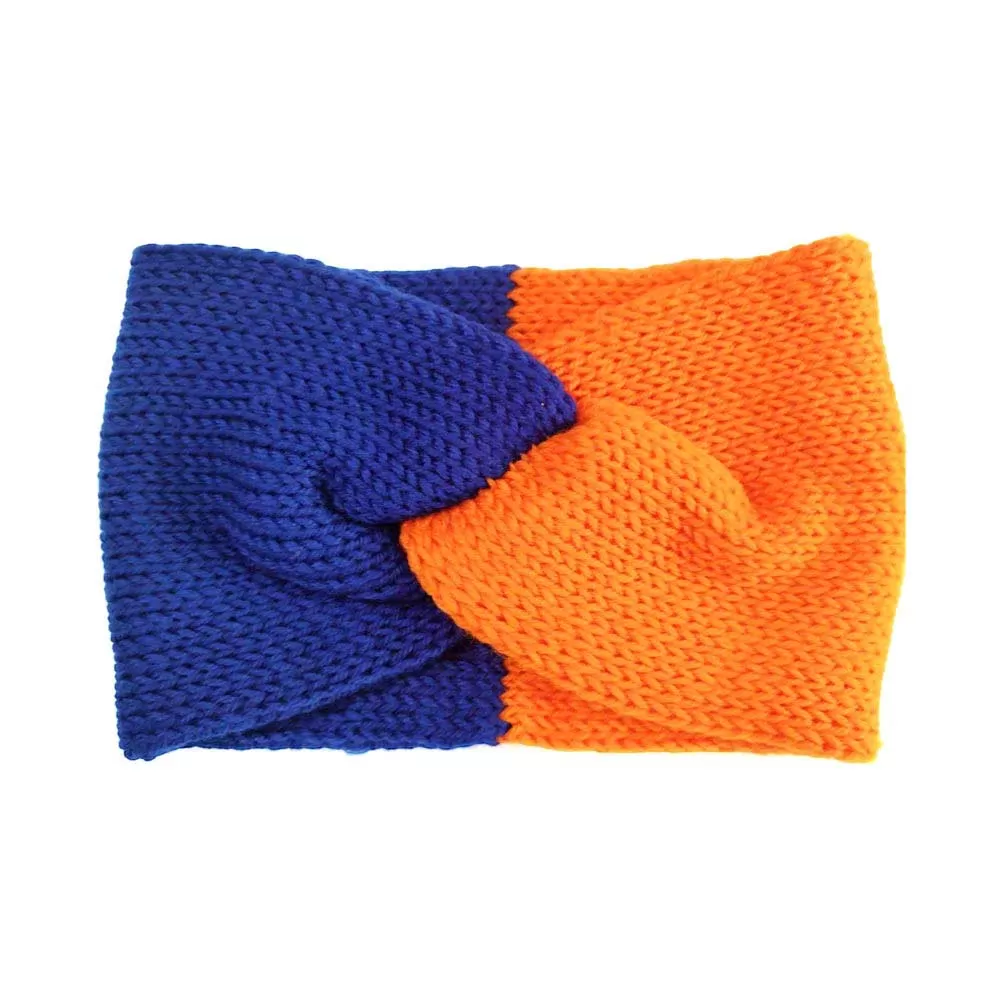 Game Day Two Tone Knit Earmuff Headband