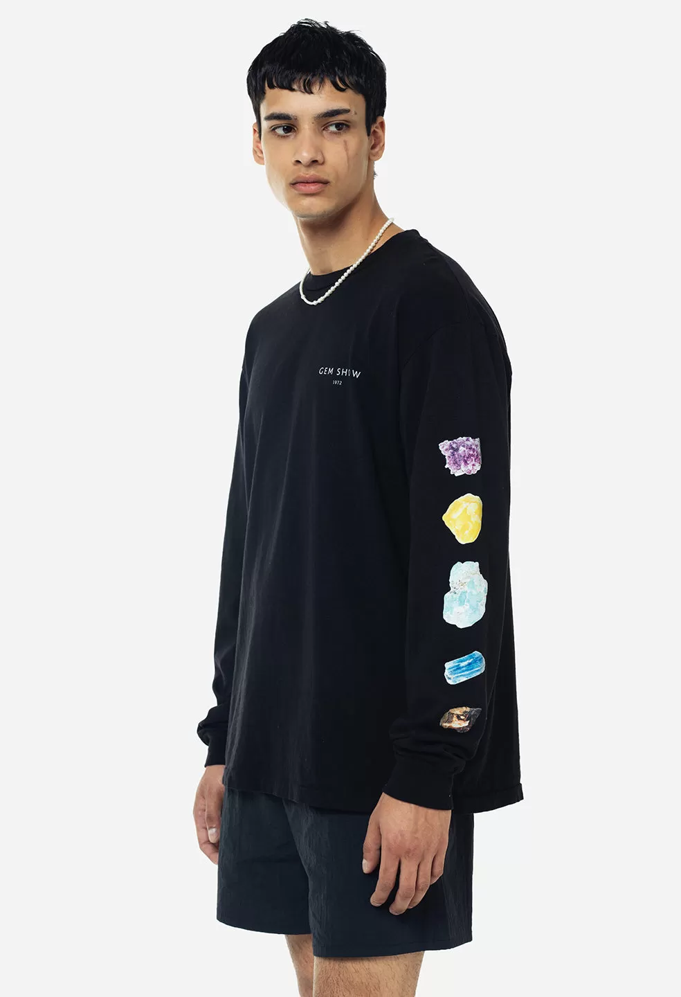 Gem Show Ls University Tee / Black