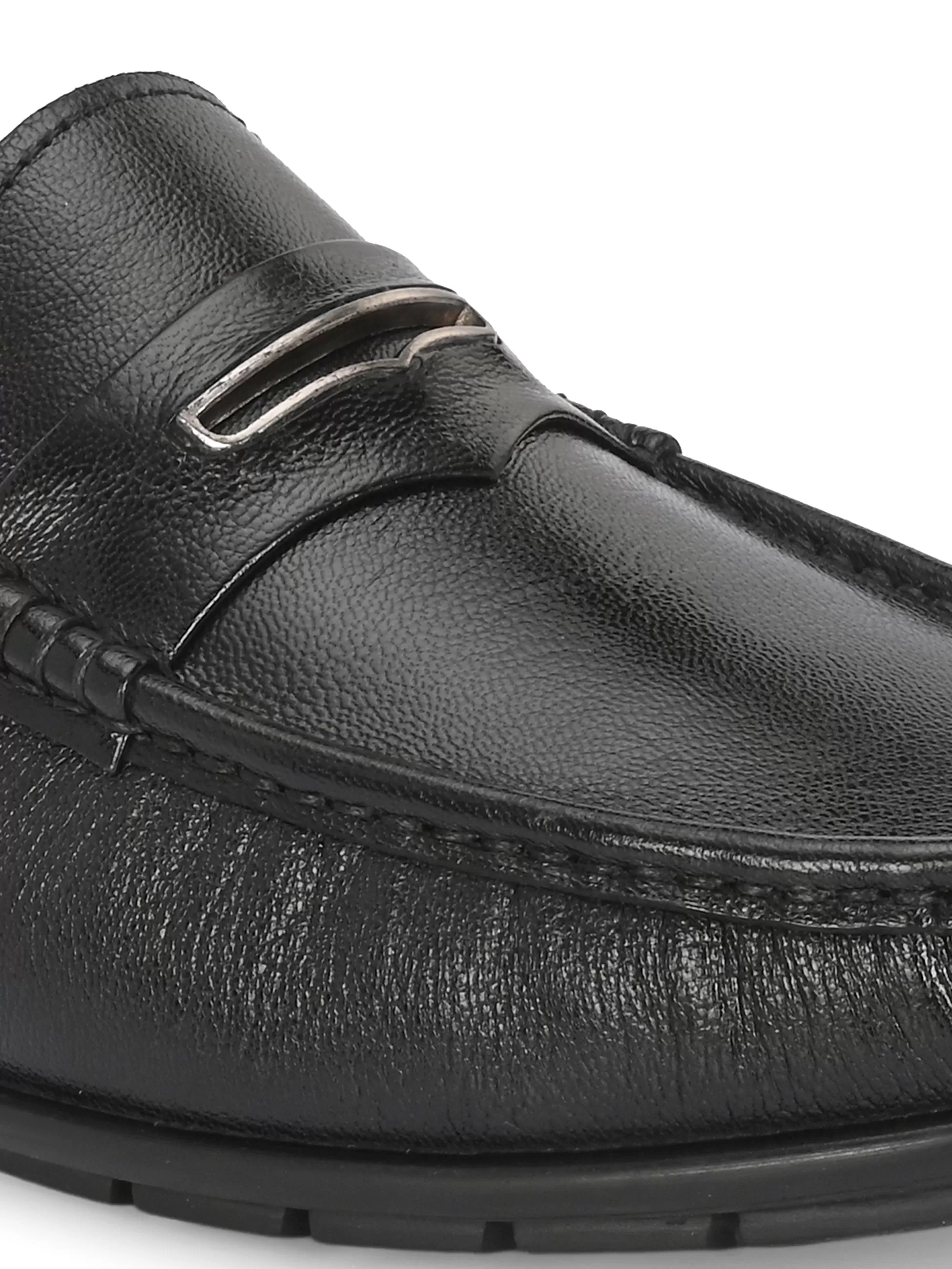 Grenade Black Loafers