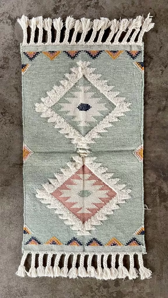 Hand Knotted Wool & Cotton RUG 27