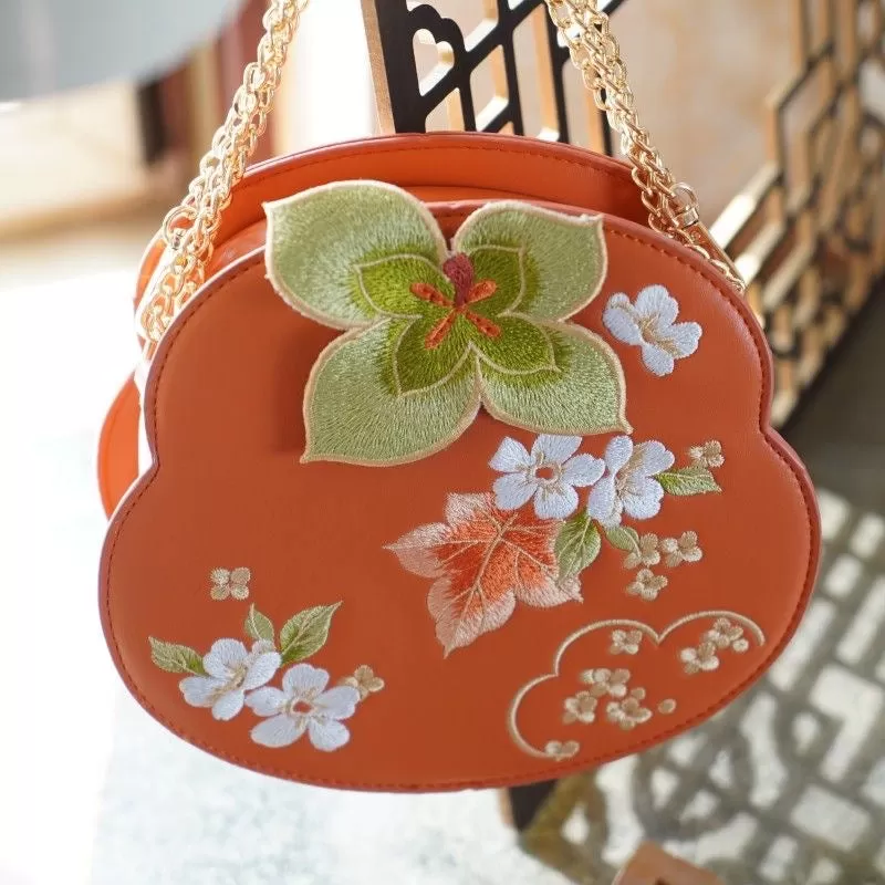 Handbag for Hanfu & Cheongsam - Persimmon