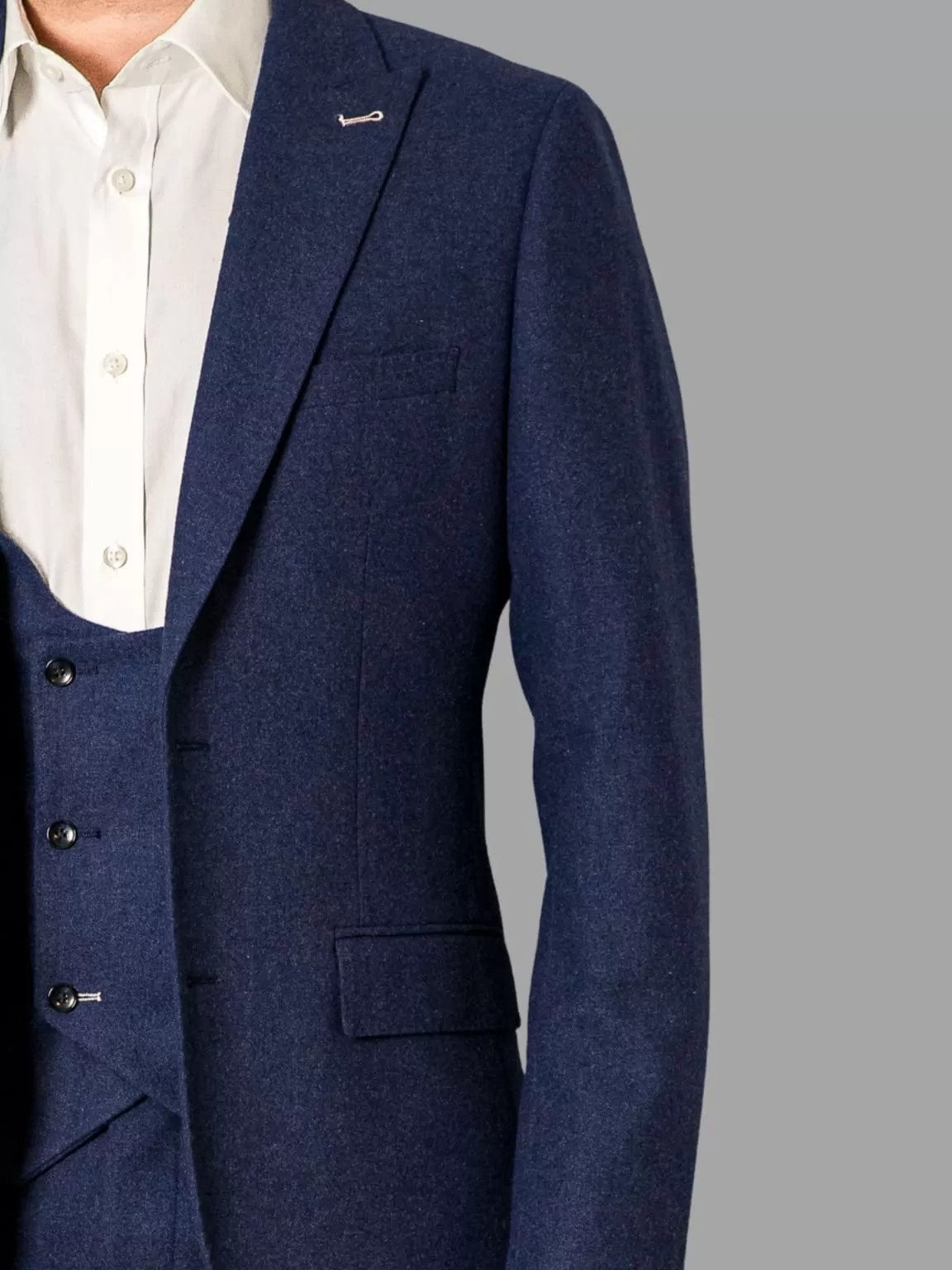 Harry Brown Ralph Tweed Navy Blazer