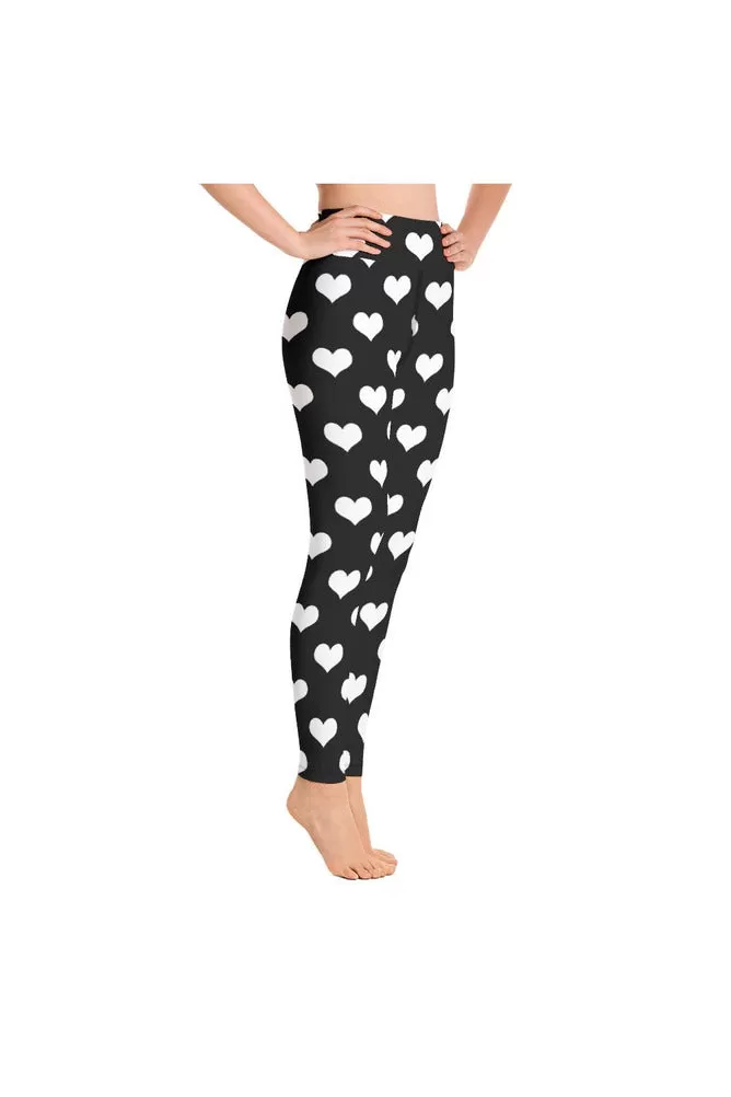 Heart Print Yoga Leggings