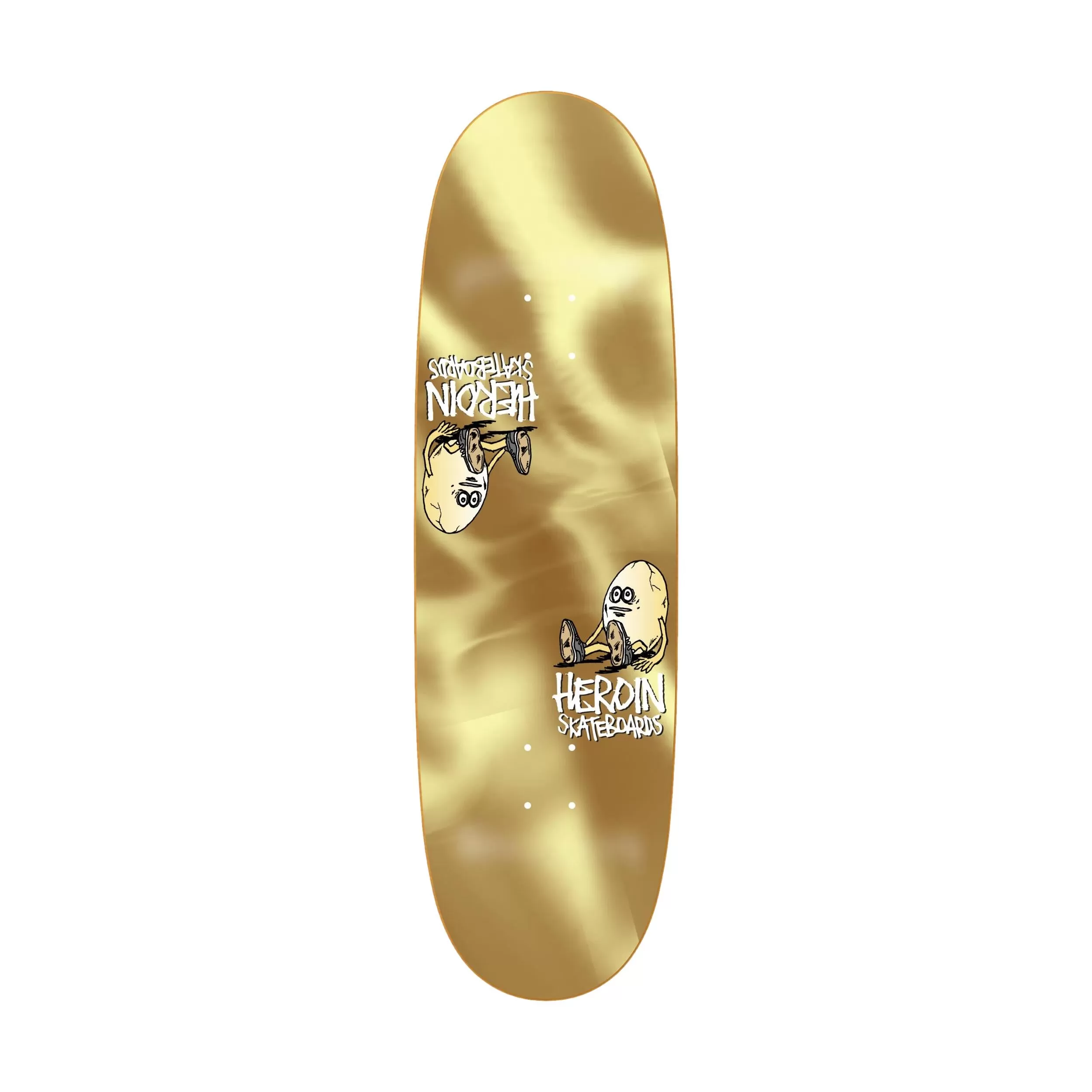 Heroin Symmetrical Gold Egg 9.25" Deck